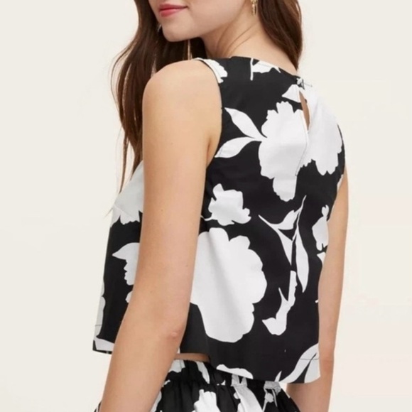 $30 NWT Kate Spade x Target, Floral Black and White Tank Top, XL - Picture 2 of 4